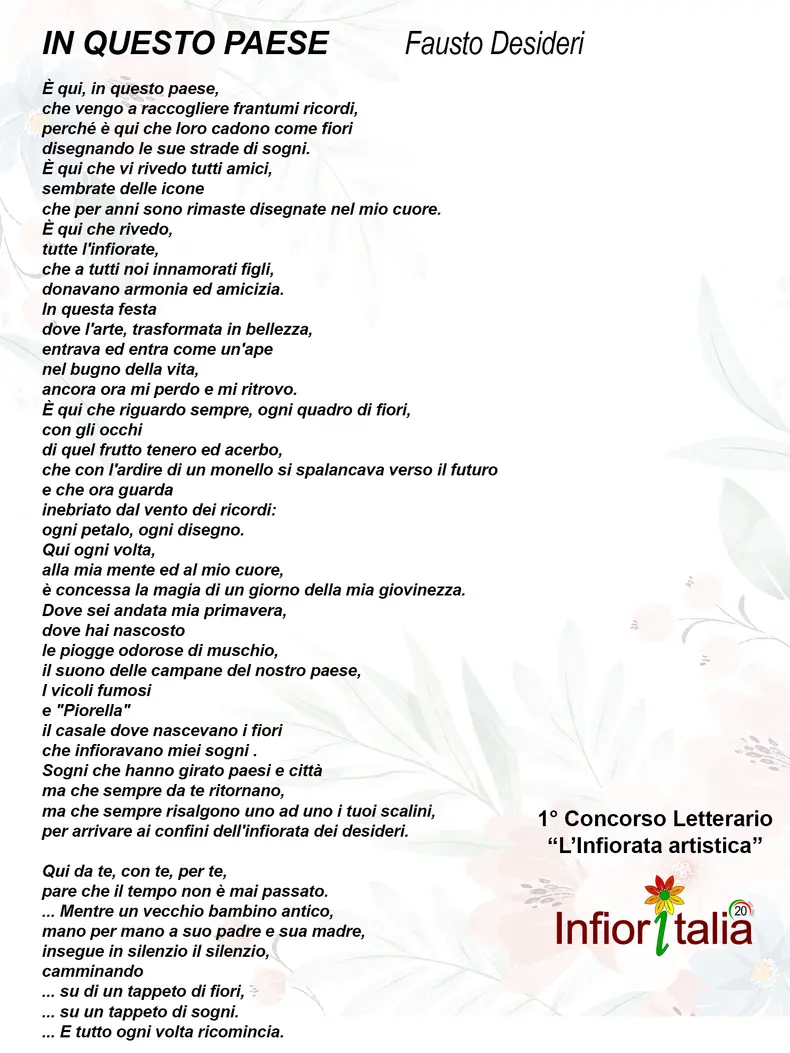 Fausto Desideri | In questo paese