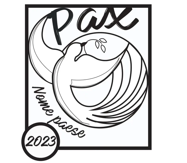Flower of Peace 2023 | Il Bozzetto in bianco e nero